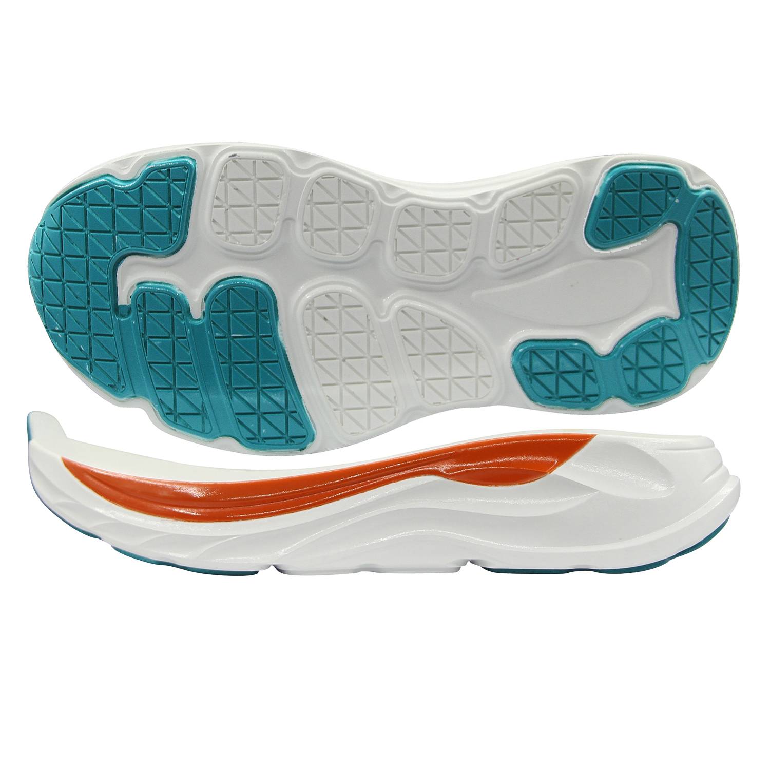 MD-29168 MD & Rubber Co-Molded Sole for Footwear Manufacturing